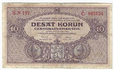 ČESKOSLOVENSKO 10 korun 1927