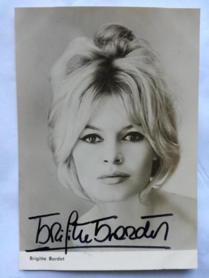 Autogram podpis Bardot Brigitte