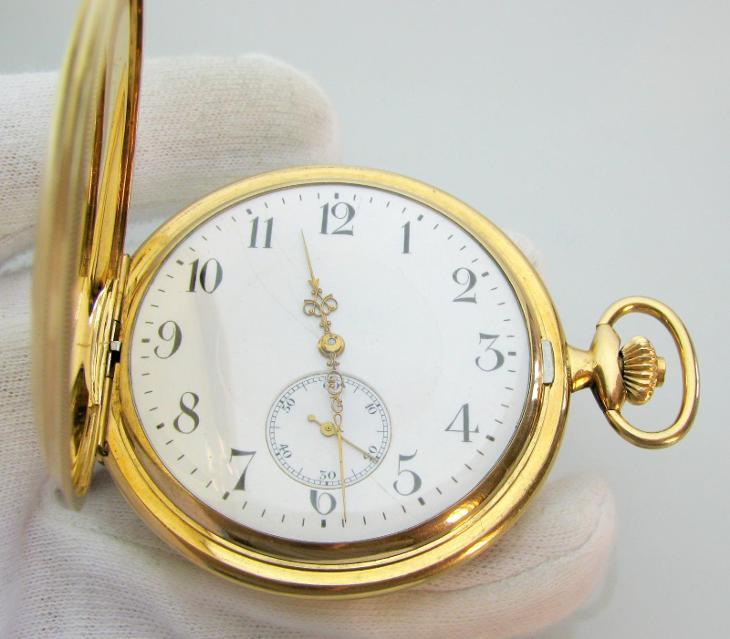 Zlaté kapesní hodinky 