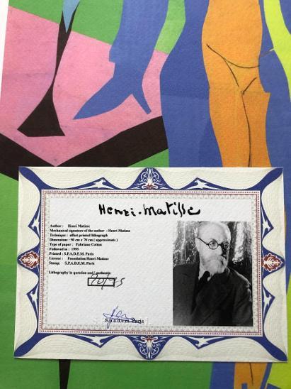 Henri Matisse, grafický list 