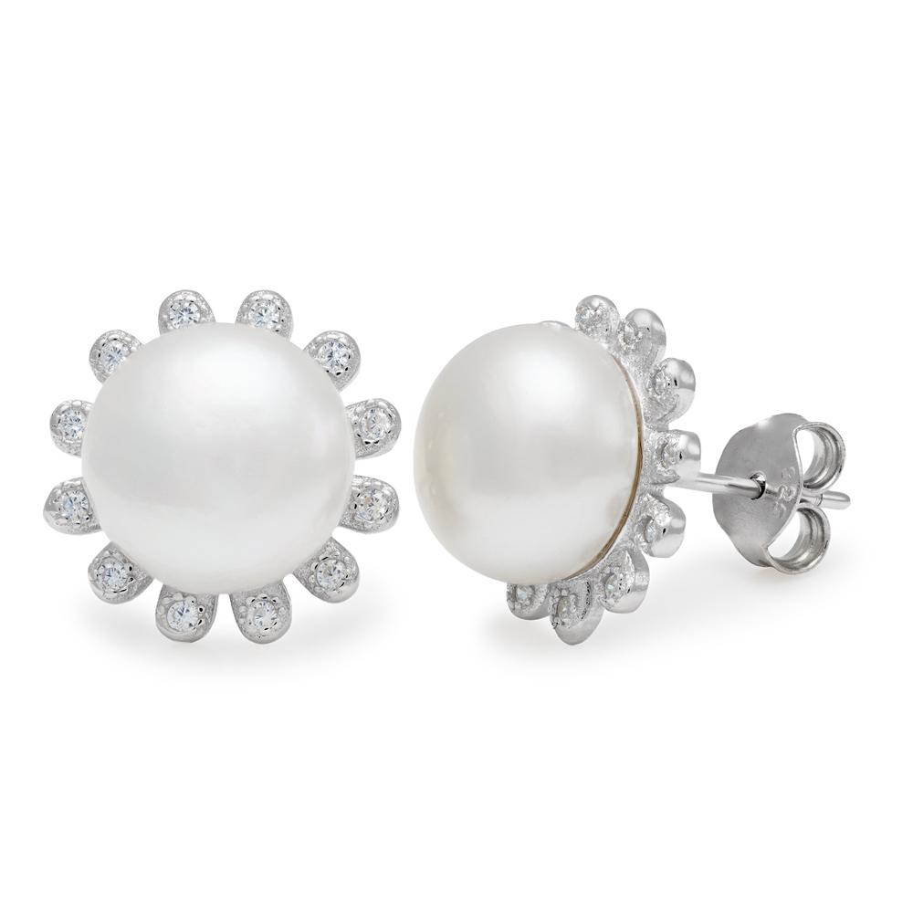Stříbrné náušnice s perlou 
