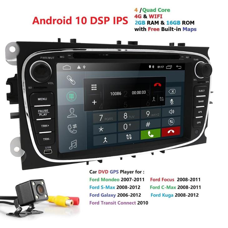 2DIN AUTORÁDIO S ANDROID 10.0 Ford Focus/SMax/Mondeo