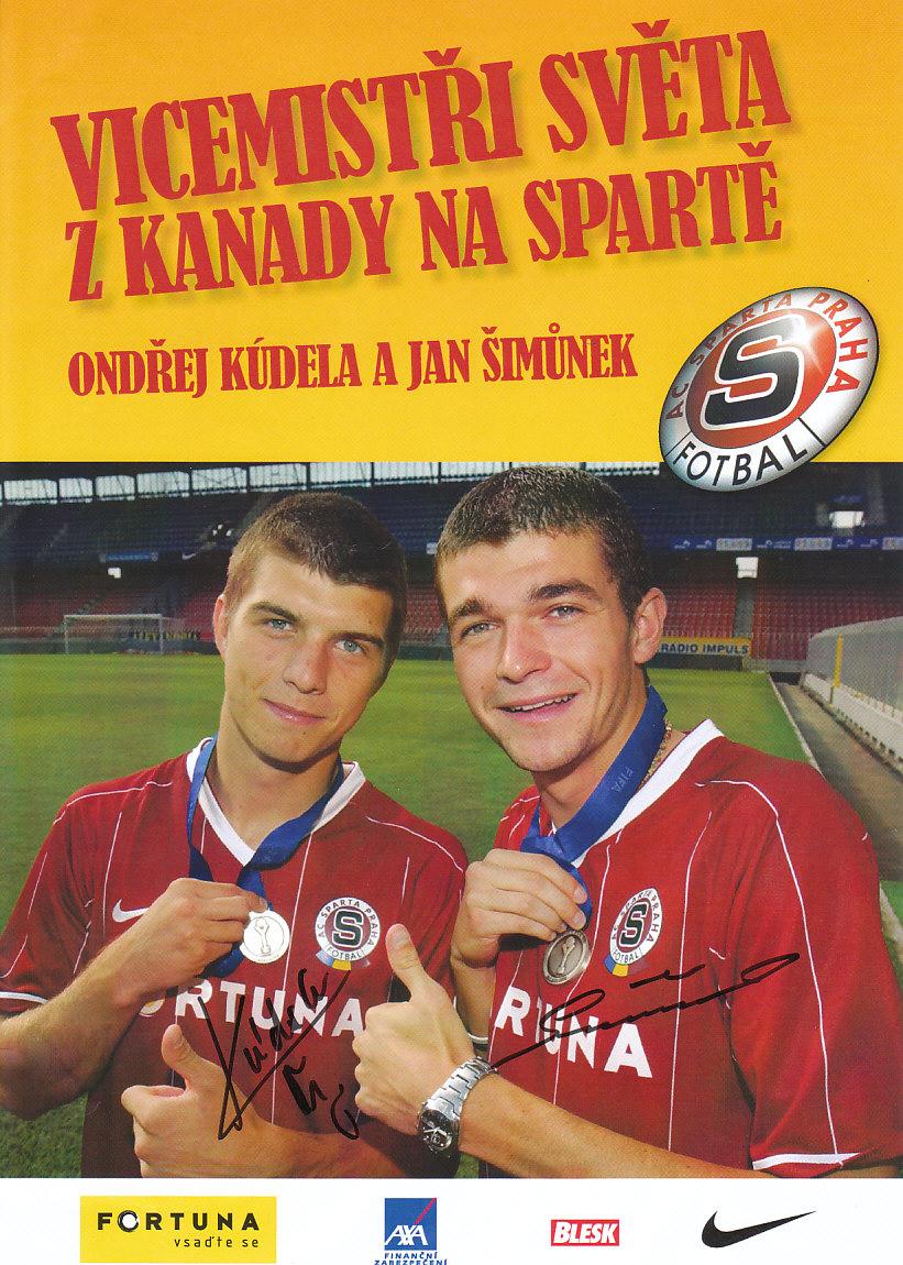 Plakat A4 Ac Sparta Praha Autogram 2 Aukro