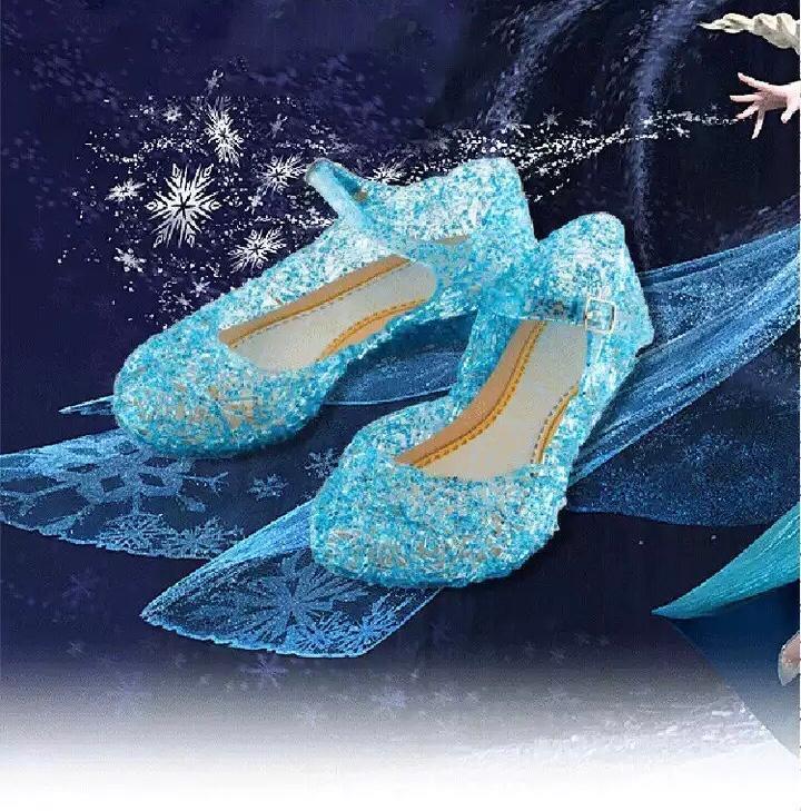 Dívčí střevíčky k šatům Elsa Frozen Ledové království: vel.25-29 - Obuv