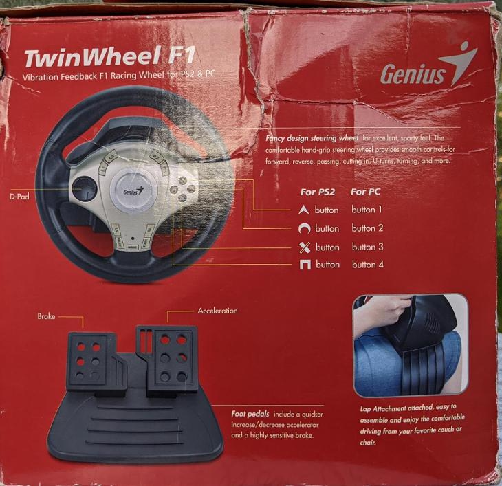 genius twin wheel f1 pc/ps2