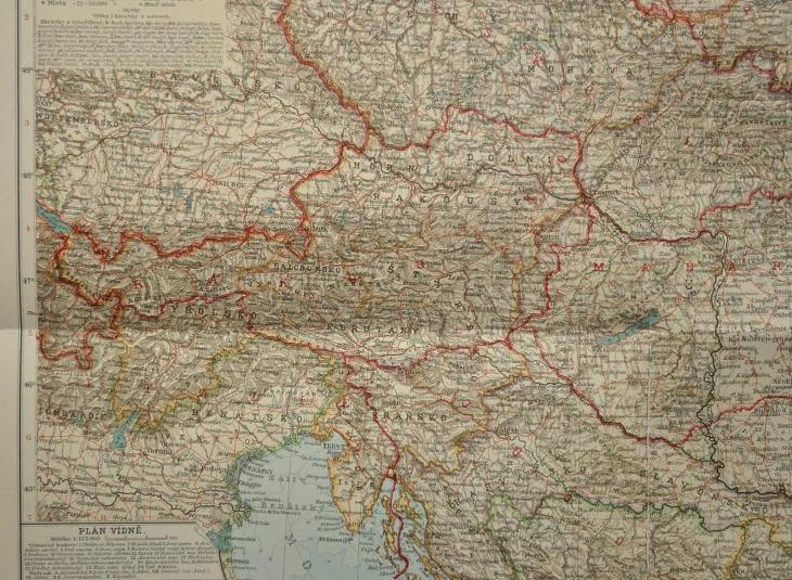 Rakousko Uhersko Mapa