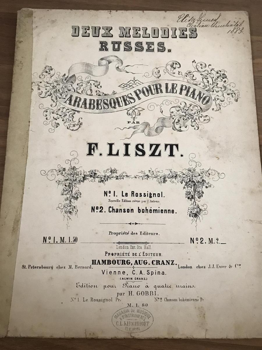 Deux Melodies Russes Liszt F Aukro