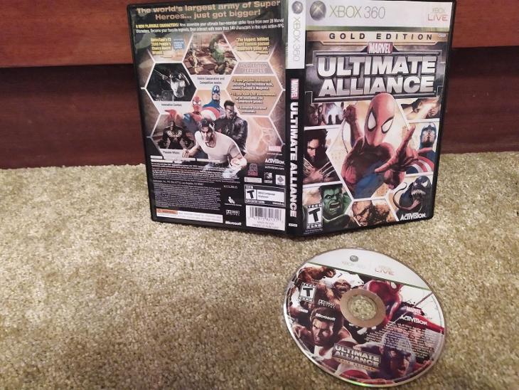 xbox 360 and marvel ultimate alliance gold edition