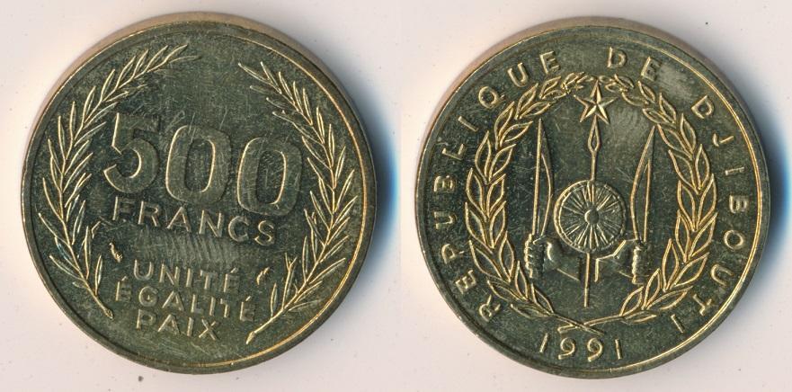  Dibutsko  500 frank 1991 Aukro