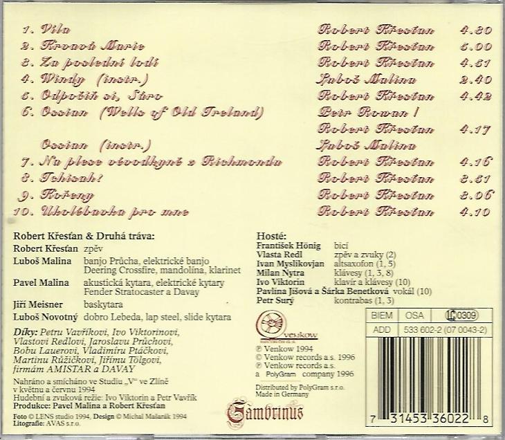 CD Robert Křesťan &amp; Druhá Tráva - Starodávný svět | Aukro
