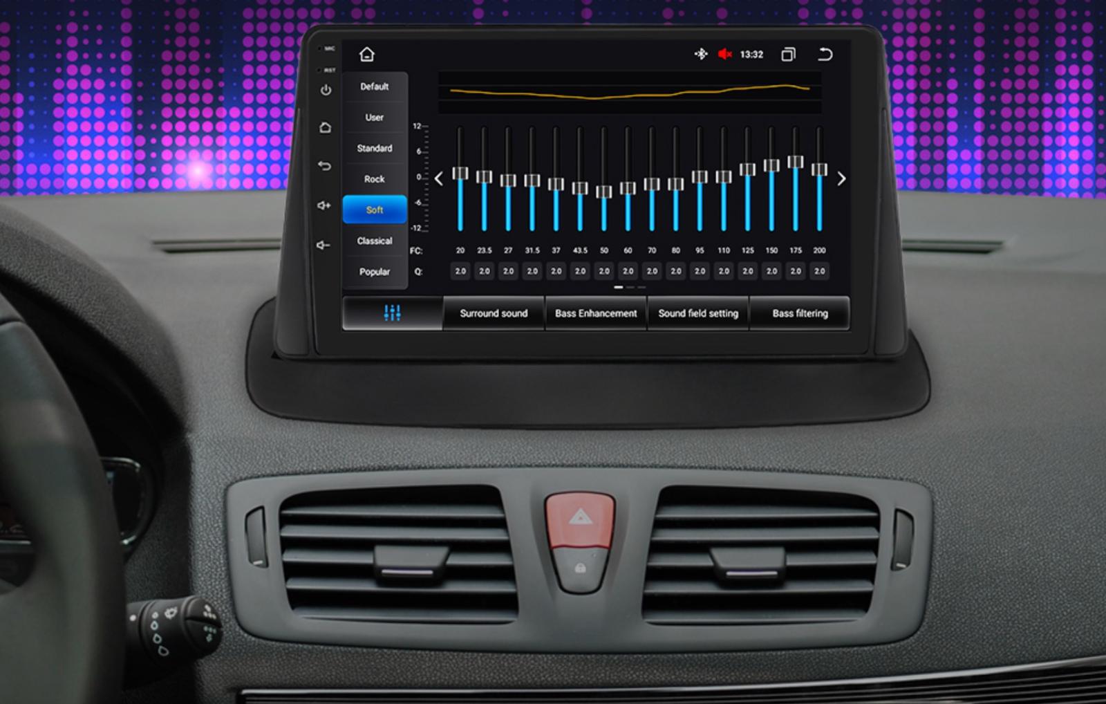 AWESAFE Autoradio Android 12 pour Renault Megane 3 2Go+32Go 9