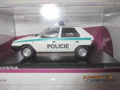 ŠKODA FAVORIT POLICIE ABREX 1:43