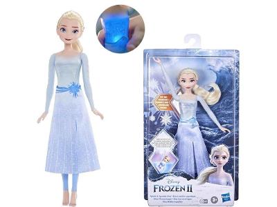 Svítící panenka Frozen Ledové království Elsa vodní hrátky 28cm..