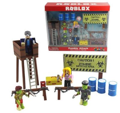 Roblox Sada 6ks Figurek Aukro - 6ks sada roblox obrázek 2018 7cm pvc hračky figurky roblox