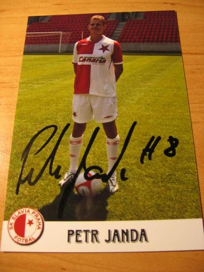 Petr Janda Slavia Prahal Orig Autogram Aukro