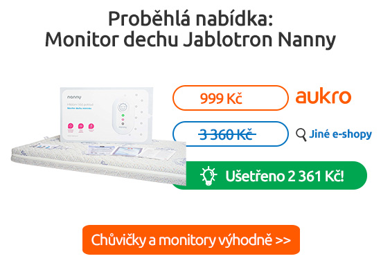 Chůvičky, monitory dechu levněji na Aukru >>