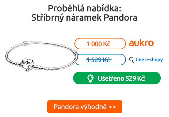 Šperky Pandora levněji na Aukru >>