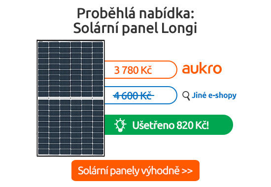 Solární panely levněji na Aukru >>