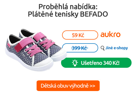 Dětská obuv levněji na Aukru >>